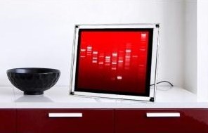 Leuchtendes DNA-Bild Display