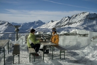 Pause auf dem Gletscher (Foto Martin Glantschnig) Pause auf dem Gletscher (Foto Martin Glantschnig)