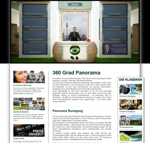 Panoramatouren und Virtuelle Rundgänge - Berliner IT-Unternehmen liefert visuelle Lösungen Panoramatouren und Virtuelle Rundgänge - Berliner IT-Unternehmen liefert visuelle Lösungen