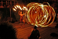 Feuershow anlässlich des Hoteljubiläums