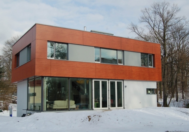 Sachsens erstes Passivhaus mit einschaliger Ziegelfassade