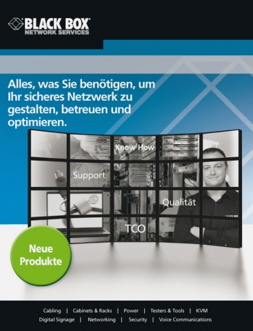 Handbuch für IT- und Netzwerktechnik im neuen Produktkatalog von Black Box