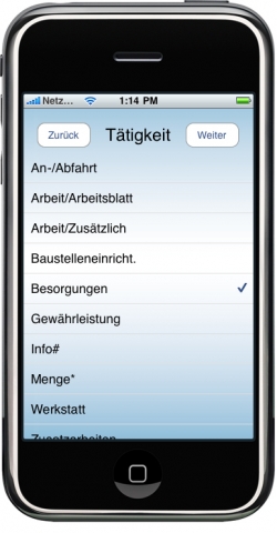 Innovative Zeiterfassung als iPhone App