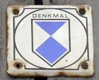 Denkmalplakette am Kunsthaus Meiningen - Alte Posthalterei