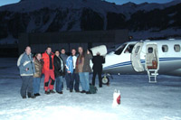 Kurz vor dem Abflug in St. Moritz zurück nach Deutschland