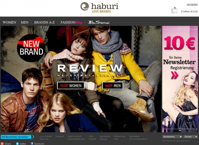 Haburi Love Brands: Haburi verschenkt 20 EUR Kennenlern-Gutscheine