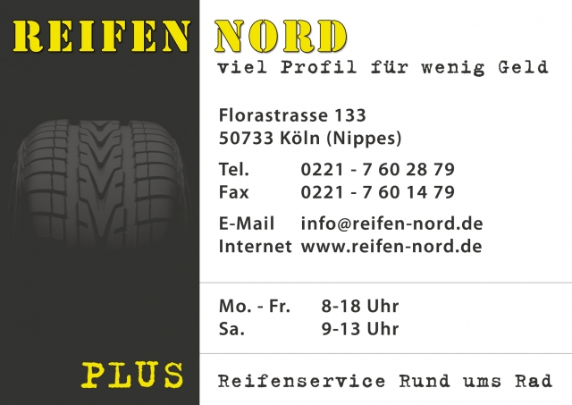 Reifen Nord - Viel Profil für wenig Geld in Köln Nippes Reifen Nord - Viel Profil für wenig Geld in Köln Nippes