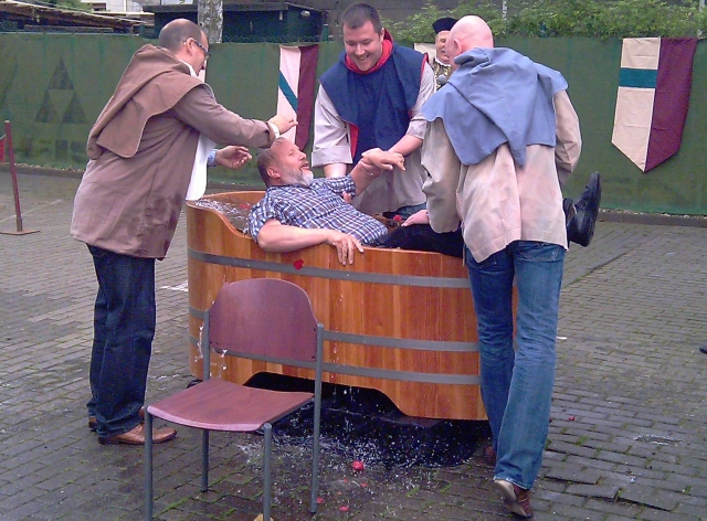 Soldan setzt Tradition der Gutenberg-Taufe fort