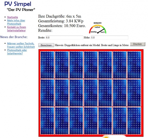 Photovoltaikplanung einfach und simpel