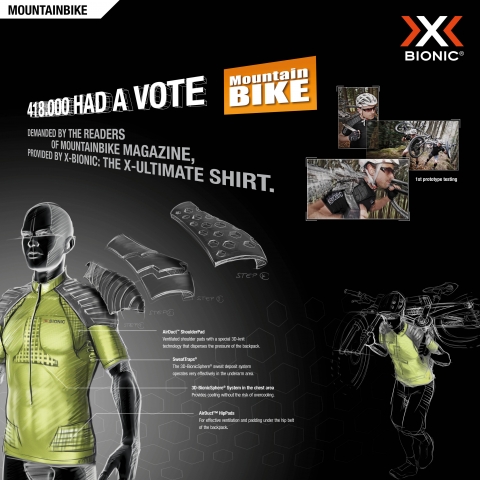 Neu entwickeltes X-BIONIC Bike Shirt: Jetzt zum Testen bewerben.