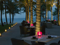 The Nam Hai - Beach Restaurant at night