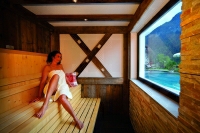 Sauna mit Panoramafenster