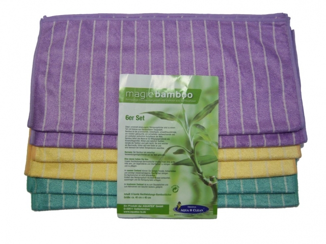 Aqua Clean Bambustücher - Reinigung leicht gemacht Aqua Clean Bambustücher - Reinigung leicht gemacht