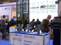 Hochbetrieb auf dem Messestand der Akotherm.