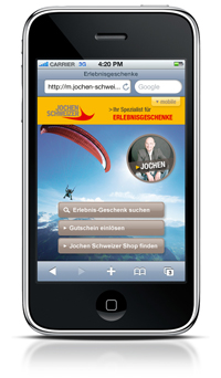 Jochen Schweizer's mobiles Portal Jochen Schweizer's mobiles Portal