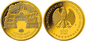 Die deutsche 100-Euro-Gold-Gedenkmünze des Jahres erscheint am 1. Oktober 2010 Die deutsche 100-Euro-Gold-Gedenkmünze des Jahres erscheint am 1. Oktober 2010