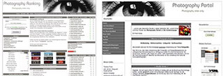 Snapshot www.photography-ranking.de und www.photography-portal.de