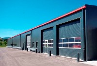 Multifunktionale Fahrzeug- und Lagerhalle für neues DRK-Katastrophenschutz-Zentrum Pfullingen