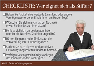 Wer eignet sich als Stifter? Wer eignet sich als Stifter?