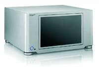 Das komfortable HTPC-Gehäuse S21T mit 12 TFT Touchscreen von OrigenAE in der Frontansicht