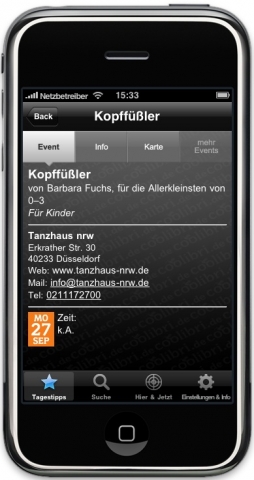 Neue iPhone-App sorgt für gelungene Freizeitplanung im Ruhrgebiet Neue iPhone-App sorgt für gelungene Freizeitplanung im Ruhrgebiet