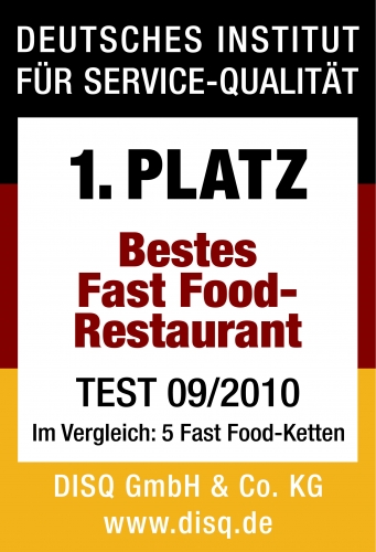 Kentucky Fried Chicken (KFC) wird vom Deutschen Institut für Service-Qualität bereits zum zweiten Ma