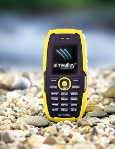 simvalley Wasserdichtes&stoßfestes Outdoor-Solar-Handy XT-520SUN simvalley Wasserdichtes&stoßfestes Outdoor-Solar-Handy XT-520SUN