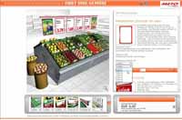 Der Shop-Konfigurator von Meto, wie ihn die betreuende Werbeagentur Raab mit der Intermediate-Softwa Der Shop-Konfigurator von Meto, wie ihn die betreuende Werbeagentur Raab mit der Intermediate-Softwa