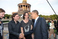 Reamonn beim Treffen mit Obama in Berlin