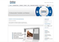 Die neue Website für OnlineMASK. Die neue Website für OnlineMASK.