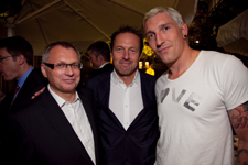 Michael Notzon, Sportmodretor René Hiepen und Stefan Kretschzmar