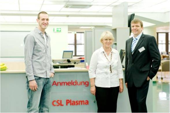 Plasmaspende im Einkaufszentrum