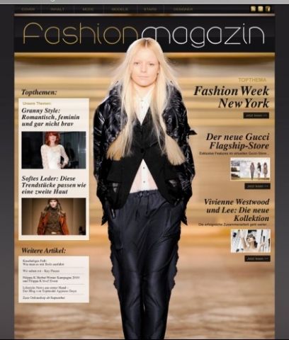 Neues Hochglanzmedium online: Fashion-Magazin.de Neues Hochglanzmedium online: Fashion-Magazin.de