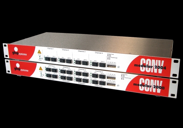 Flexibler Fiber Optic Multi-Line Converter für bis zu 10Gbps von ghip systems Flexibler Fiber Optic Multi-Line Converter für bis zu 10Gbps von ghip systems