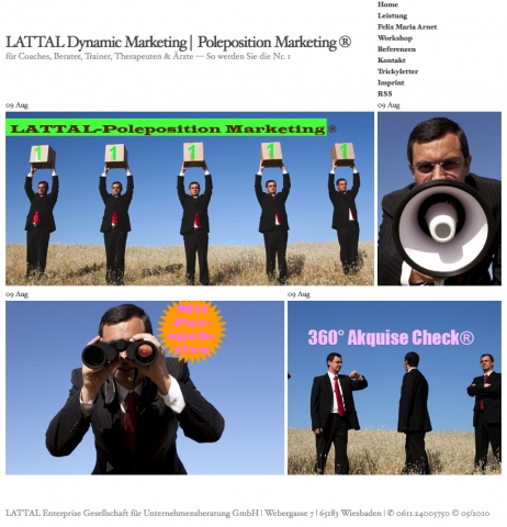 LATTAL Poleposition Marketing. Mit klarer Positionierung und gezieltem Marketing zum Praxiserfolg LATTAL Poleposition Marketing. Mit klarer Positionierung und gezieltem Marketing zum Praxiserfolg
