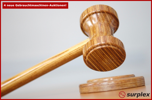 Gebrauchtmaschinen&Laborgeräte - neue Versteigerungen bei Surplex!