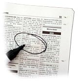 Zeitungsanzeigen + Internet