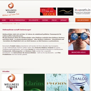 Neu auf www.WellnessFinder.com: