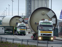 Die Vossmann Logistik GmbH beim Einsatz (Foto: Dieter Abeln) Die Vossmann Logistik GmbH beim Einsatz (Foto: Dieter Abeln)