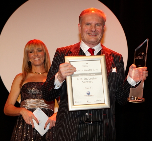 Prof. Dr. Lothar Seiwert mit Conga Award in Gold ausgezeichnet Prof. Dr. Lothar Seiwert mit Conga Award in Gold ausgezeichnet
