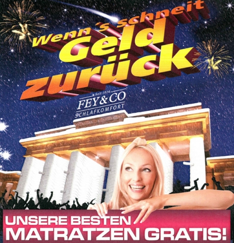 Jetzt schneit´s Matratzen umsonst - Deutschlands Mega-Schneewette!
