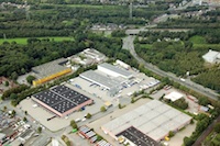 Luftaufnahme der Rottbeck Spedition GmbH in Bottrop