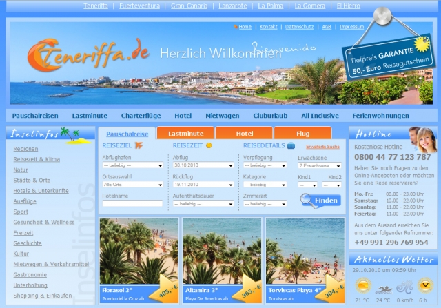 Teneriffa mit Tiefpreisgarantie