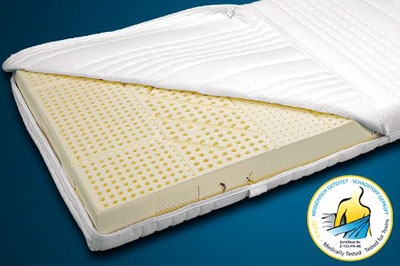 Hochwertige 7-Zonen Latexmatratze Natur