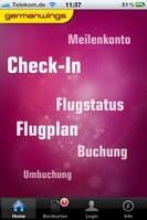 Germanwings App: Home
