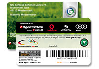 Vorder- und Rückseite des DGV-Ausweises 2011