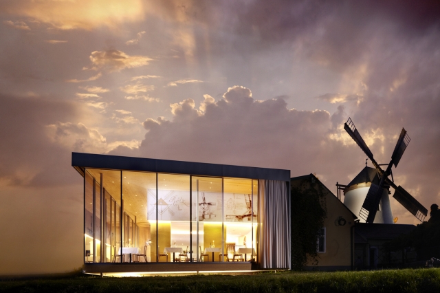 Spitzbart gestaltet Windmühlheurigen
