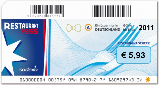 Bundesrat erhöht Sachbezugswert für Sodexo Restaurantschecks