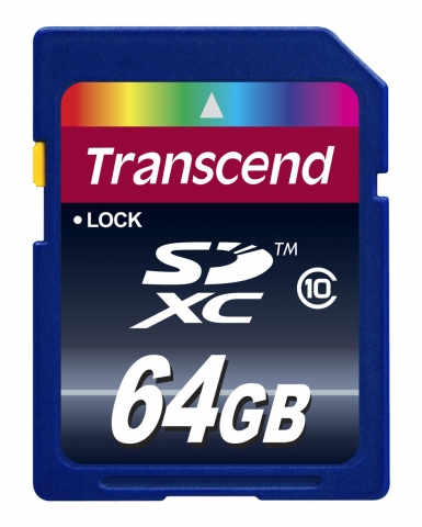 Transcend präsentiert Class 10 SDXC-Karte mit 64 GB Transcend präsentiert Class 10 SDXC-Karte mit 64 GB