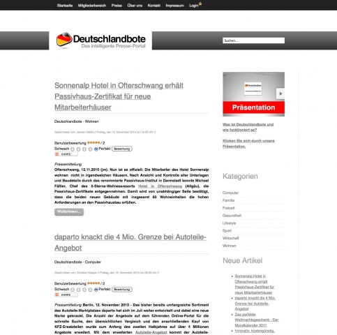 Top-Ranking bei Google: deutschlandbote.de hilft Top-Ranking bei Google: deutschlandbote.de hilft
